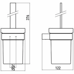 Emco Loft Toilettenbürstengarnitur Für Wandmontage -KEUCO Verkauf emco serie loft accessoires toilettenbuerstengarnitur wandmontage 5503045