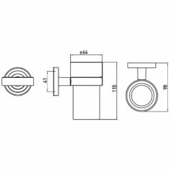 Emco Polo Glashalter Mit Kristallglas