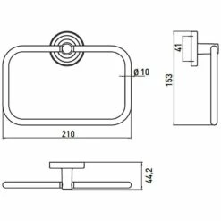 Emco Polo Handtuchring Beweglich 21 Cm