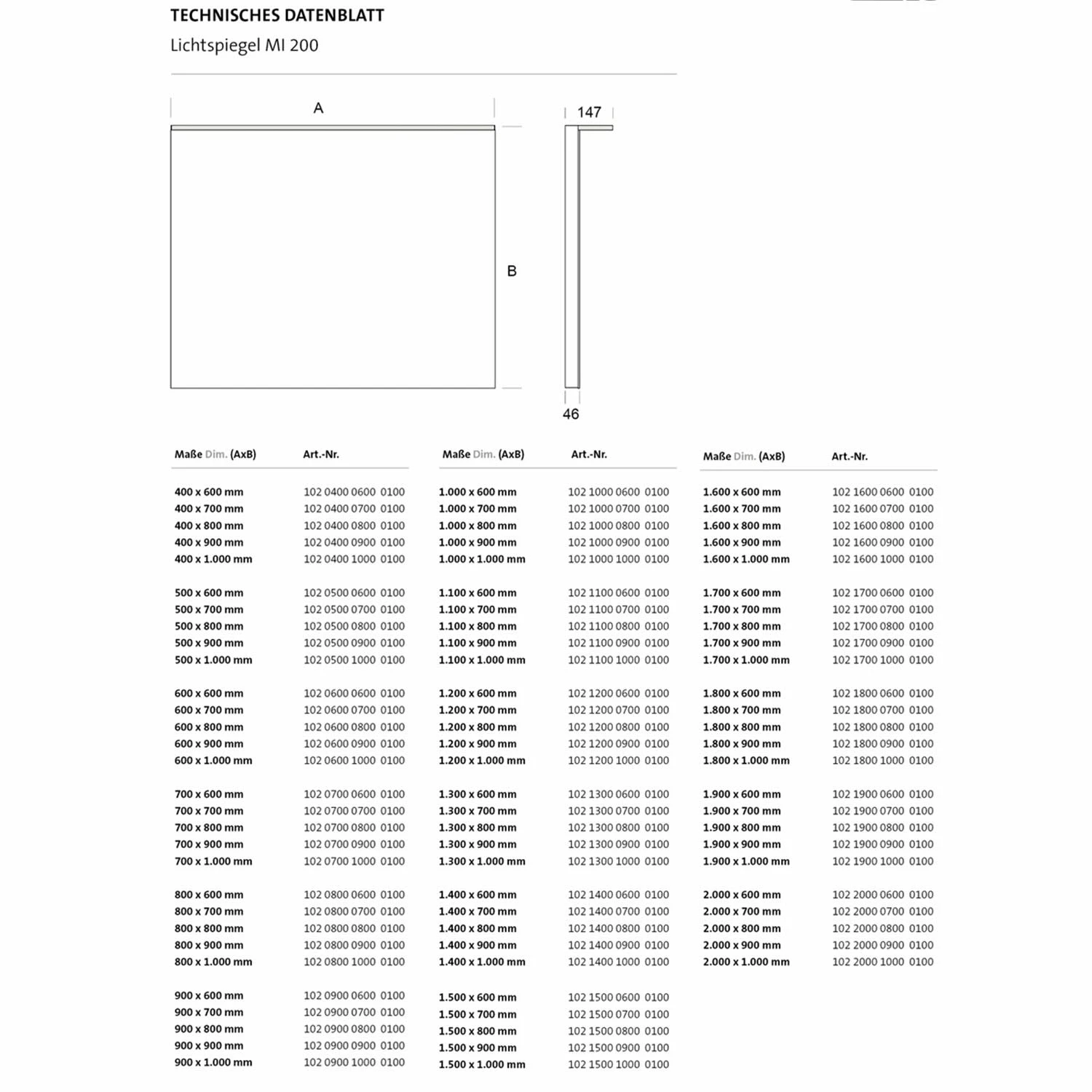 Emco MI 200 LED-Lichtspiegel 160 Cm Mit Acryl-Lichtsegel Und Sensorschalter 4 Emco MI 200 LED-Lichtspiegel 160 Cm Mit Acryl-Lichtsegel Und Sensorschalter – Bild 4