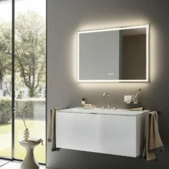 Emco MI 300+ LED-Lichtspiegel 160 Cm Mit Umlaufendem Lichtausschnitt Und Touch-Bedienfeld -KEUCO Verkauf emco spiegel led lichtspiegel mi 240 12255434