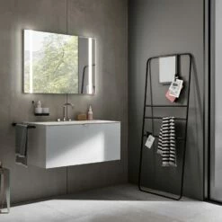 Emco MI 500+ LED-Lichtspiegel 80 Cm Mit Zwei Durchgehenden Lichtausschnitten Und Touch-Bedienfeld -KEUCO Verkauf emco spiegel led lichtspiegel mi 240 12255545