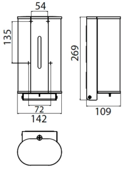Emco System 2 Flüssigseifenspender, Sensorgesteuert