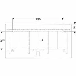 Geberit Option Plus Square Lichtspiegel 135 Cm Mit Direkter Und Indirekter Beleuchtung