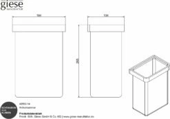 Giese Gifix Tono Gästehandtuchkorb Mit Stoffeinsatz
