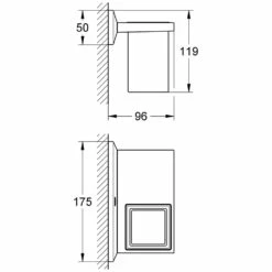 GROHE Allure Brilliant Ablage Mit Mundspülglas