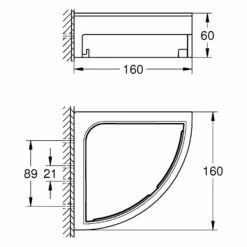 GROHE Start Cube Eckduschkorb -KEUCO Verkauf grohe badaccessoires start cube eckduschkorb 12462248