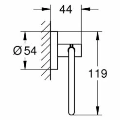 GROHE Start WC Papierhalter 12 GROHE Start WC Papierhalter -KEUCO Verkauf grohe badaccessoires start wc papierhalter 12456833