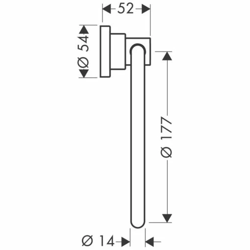 AXOR Citterio Handtuchring -KEUCO Verkauf hansgrohe axor pharo serie citterio ausstattung 1128008