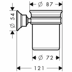 AXOR Montreux Zahnglas