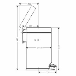 Hansgrohe AddStoris Treteimer