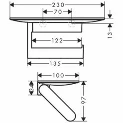 Hansgrohe WallStoris Toilettenpapierhalter Mit Ablage -KEUCO Verkauf hansgrohe bad accessoires wallstoris toilettenpapierhalter mit 5928871