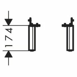 Hansgrohe Xelu Q Möbelfüße -KEUCO Verkauf hansgrohe zubehoer badmoebel xelu q moebelfuesse 12123290