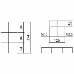 Alape A System Addit Facheinteilung Für Ordnungsbox FU.BX2, 12,9 X 25,4 Cm