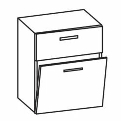 Artiqua Serie 400 Midischrank 60 X 33 X 72 Cm, Mit Wäschekippe