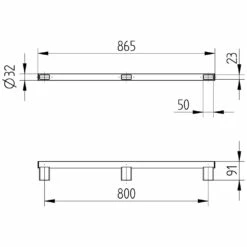 Avenarius Free Living! Haltegriff 86,5 Cm, Rohr Ø 3,2 Cm