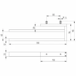 Avenarius Handtuchhalter 33 Cm Zweiarmig Zur Möbelmontage