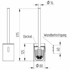 Avenarius Toilettenbürstengarnitur Wand Und Standmodell