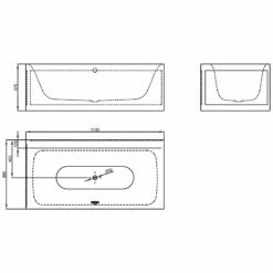 Bette Lux IV Silhouette Side Eckbadewanne 170 X 85 Cm -KEUCO Verkauf hersteller bette badewannen eckbadewannen lux iv 2118304