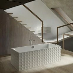 Bette Loft Ornament Freistehende Rechteck-Badewanne 181 X 81 Cm