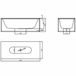Bette LUX Shape Freistehende Badewanne 170 X 75 Cm -KEUCO Verkauf hersteller bette badewannen freistehende lux shape 2118292