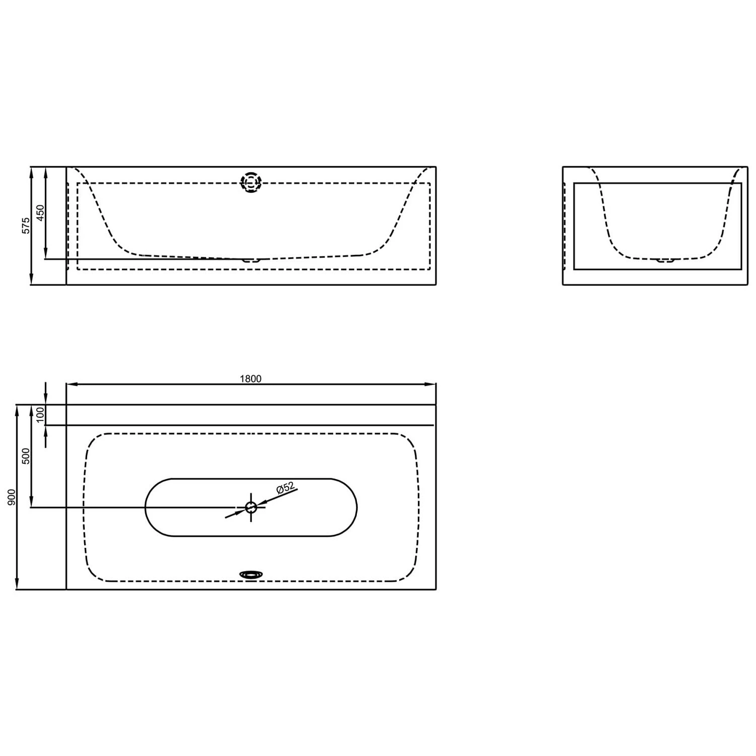 Bette Lux IV Silhouette Side Eckbadewanne 180 X 90 Cm 4 Bette Lux IV Silhouette Side Eckbadewanne 180 X 90 Cm – Bild 4