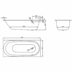 Bette Comodo Rechteck-Badewanne 170 X 75 Cm, Überlauf Vorne -KEUCO Verkauf hersteller bette badewannen rechteckbadewannen comodo 170 2117869