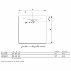 Bette BETTEFLOOR SIDE Duschfläche 100 X 100 Cm Mit Antirutsch Pro -KEUCO Verkauf hersteller bette bodenebene duschwannen bettefloor side 2437474