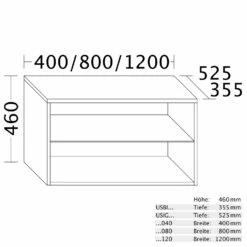 Burgbad Cube Regal 80 X 35,5 X 46 Cm