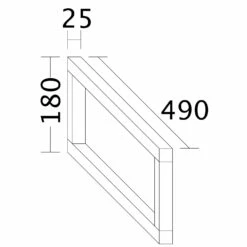 Burgbad Cube Konsolenträger 2,5 Cm
