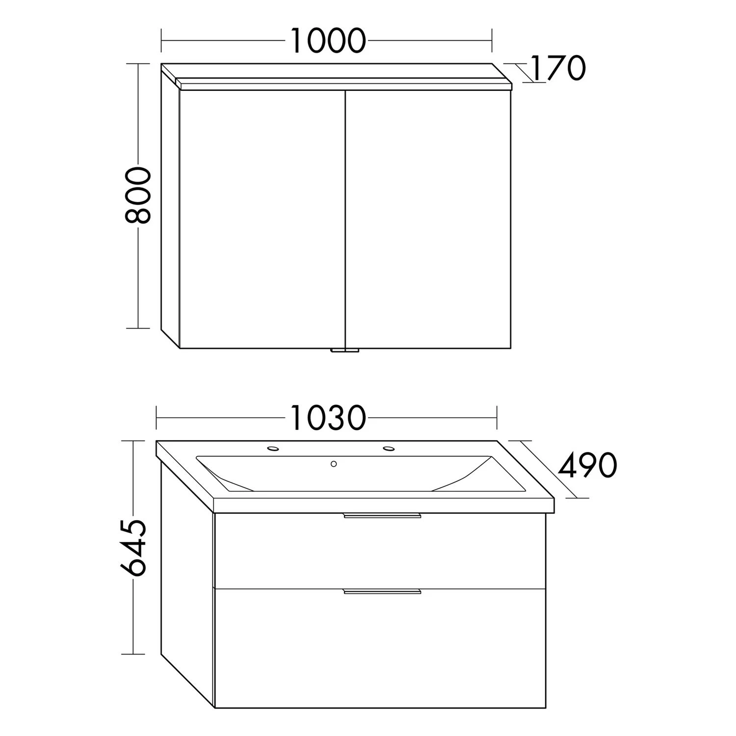 Burgbad Eqio Möbelkombination Inkl. Keramik-Waschtisch 103 Cm, 2 Hahnlöcher, Mit Griff G0200 3 Burgbad Eqio Möbelkombination Inkl. Keramik-Waschtisch 103 Cm, 2 Hahnlöcher, Mit Griff G0200 – Bild 3