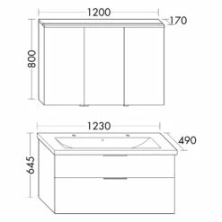 Burgbad Eqio Möbelkombination Inkl. Keramik-Doppelwaschtisch 123 Cm Links, Mit Griff G0146 -KEUCO Verkauf hersteller burgbad eqio moebelkombinationen inkl keramik 12506222
