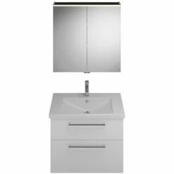 Burgbad Eqio Möbelkombination Inkl. Keramik-Waschtisch 83 Cm, Mit Stangengriff P95