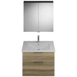 Burgbad Eqio Möbelkombination Inkl. Keramik-Waschtisch 83 Cm, Mit Griff G0200