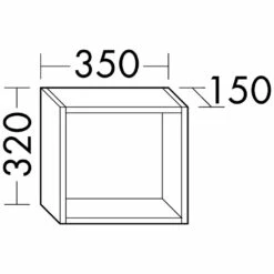 Burgbad Eqio Regal 35 X 15 X 32 Cm -KEUCO Verkauf hersteller burgbad eqio regale abdeckplatten 35 1444151