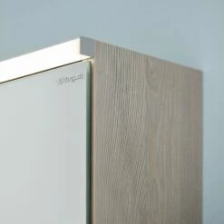 Burgbad Euro Spiegelschrank Mit LED-Beleuchtung 80 Cm, Mit 2 Türen