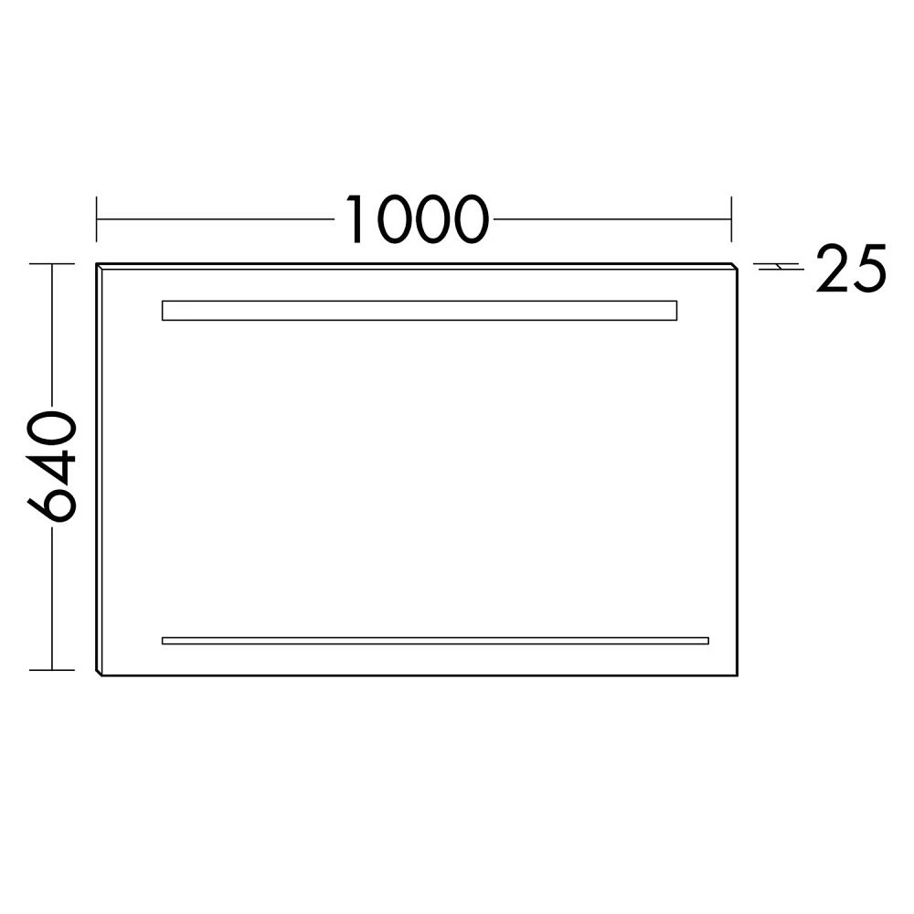 Burgbad Yumo Leuchtspiegel Mit Horizontaler LED-Beleuchtung 100 Cm 1 Burgbad Yumo Leuchtspiegel Mit Horizontaler LED-Beleuchtung 100 Cm