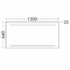 Burgbad Yumo Leuchtspiegel Mit Horizontaler LED-Beleuchtung 130 Cm