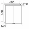 Burgbad Yumo Spiegelschrank Mit Horizontaler LED-Beleuchtung 60 Cm