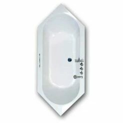 Caribia Corinna 190 6-Eck-Badewanne 190 X 80 Cm