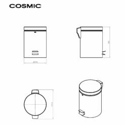 COSMIC Architect Abfallbehälter 5 Liter -KEUCO Verkauf hersteller cosmic architect abfallbehaelter 5 liter 3711425