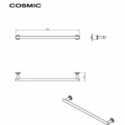 COSMIC Architect Handtuchstange 59 Cm M. Dualer Befestigung -KEUCO Verkauf hersteller cosmic architect handtuchstange 59 cm 3711053