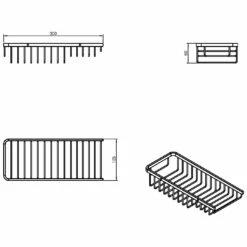COSMIC Essentials Wandkorb Mit Stufe Links -KEUCO Verkauf hersteller cosmic bath container wandkorb stufe 3569762