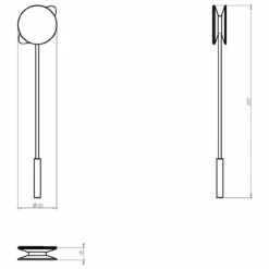 COSMIC Diabolo Rollenhalter Ohne Deckel