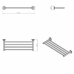 COSMIC Duo Round Handtuchablage -KEUCO Verkauf hersteller cosmic bath duo round handtuchablage 3684686