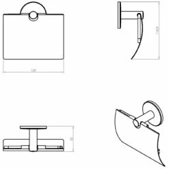 COSMIC Duo Round Rollenhalter Mit Deckel -KEUCO Verkauf hersteller cosmic bath duo round rollenhalter 3569474