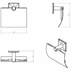 COSMIC Duo Square Rollenhalter Mit Deckel -KEUCO Verkauf hersteller cosmic bath duo square rollenhalter 3569552