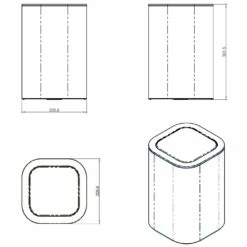 COSMIC Line Abfallbehälter -KEUCO Verkauf hersteller cosmic bath line abfallbehaelter 3569618