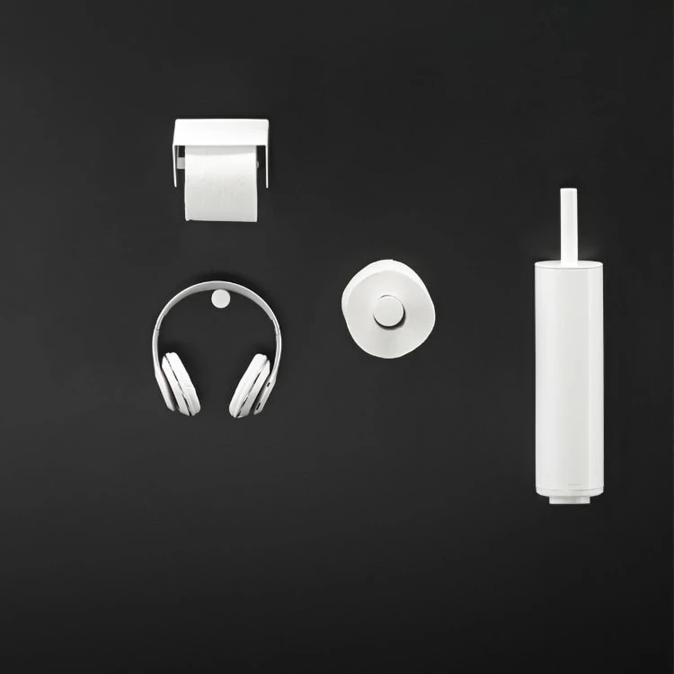 COSMIC Black & White Rollenhalter Mit Deckel 2 COSMIC Black & White Rollenhalter Mit Deckel – Bild 2