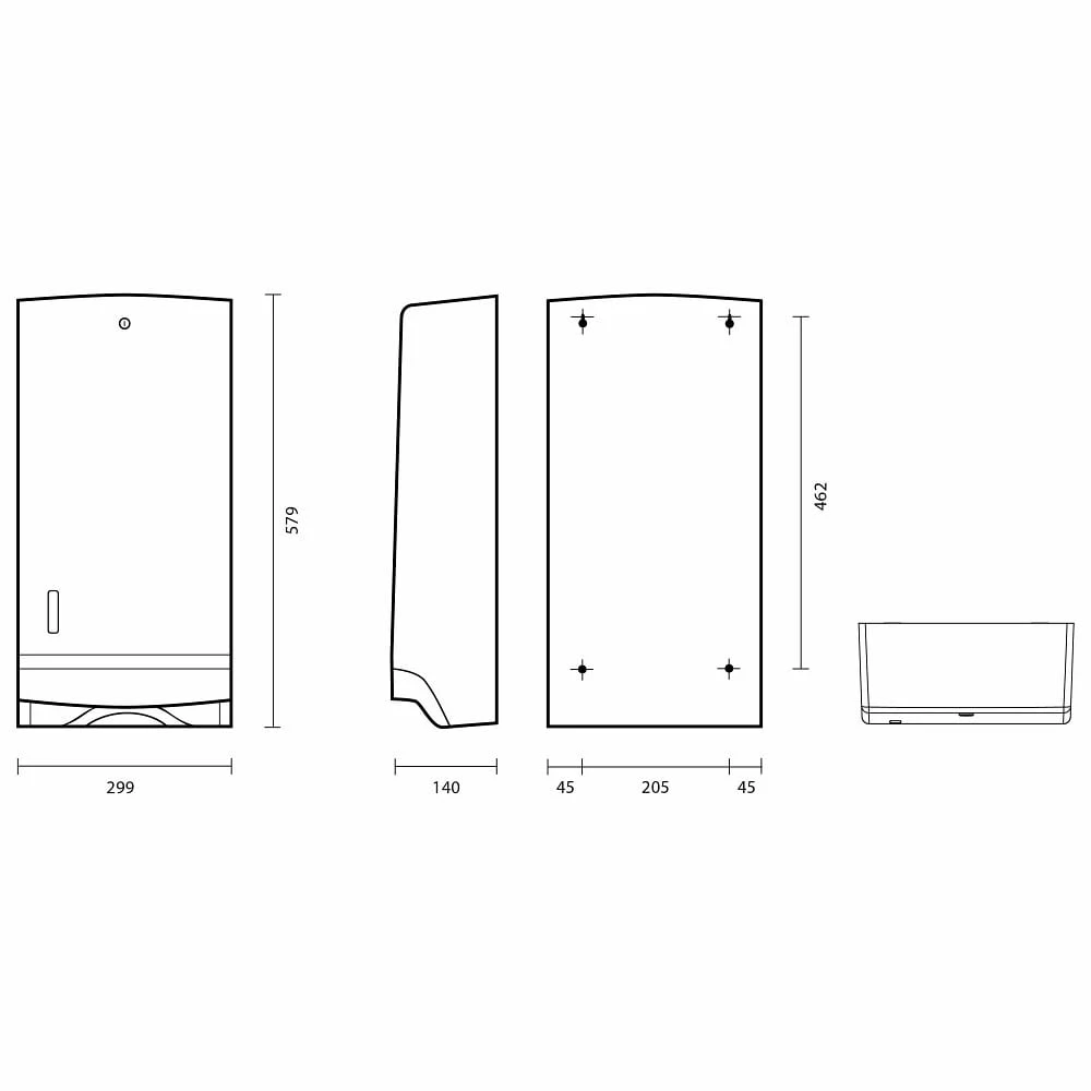 CWS ParadiseLine Faltpapierspender Paradise Paper Universal 3 CWS ParadiseLine Faltpapierspender Paradise Paper Universal – Bild 3
